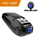 APEMAN C550 Autokamera Dashcam Full HD versteckte DVR Dual Lens 170 ° Weitwinkelobjektiv GPS kompatibel mit G-Sensor, Automatische Loop-Zyklus Aufnahme, Bewegungserkennung - 1