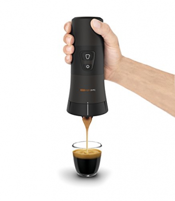 Handpresso 48264 - Handcoffee Auto 12 Volt in schwarz für Kaffeepads aller Marken - auch an einer Steckdose mit separat erhältlichem Stromadapter verwendbar - 2