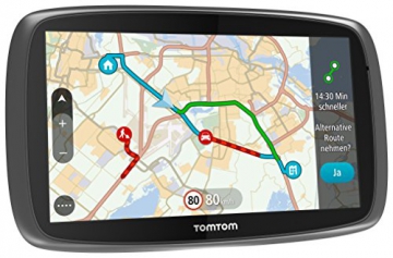 TomTom Go 6100 World Navigationssystem (15 cm (6 Zoll) kapazitives Touch Display, Magnethalterung, Sprachsteuerung, mit Traffic/Lifetime Weltkarten) - 1
